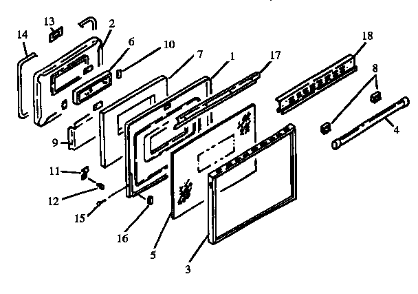 OVEN DOOR ASSEMBLY