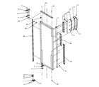 Amana SXD25AE-P1162436WE refrigerator door hinge and trim parts diagram