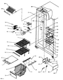 Freezer shelving and refrigerator light