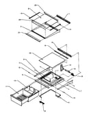 Refrigerator shelving and drawers