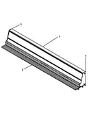 Range back rail accessory (xbr301/p1133232) (xbr301ww/p1133333)