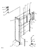 Freezer door hinge and trim parts