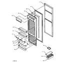 Amana SX25NW-P1162708WW refrigerator door (sx19nl/p1168702wl) (sx19nw/p1168702ww) diagram