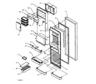 Amana SX25NW-P1162704WW refrigerator door (sx25ne/p1162704we) (sx25ne/p1162708we) (sx25nl/p1162704wl) (sx25nl/p1162708wl) (sx25nw/p1162704ww) (sx25nw/p1162708ww) diagram
