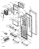 Refrigerator door (sx25ne/p1162704we) (sx25ne/p1162708we) (sx25nl/p1162704wl) (sx25nl/p1162708wl) (sx25nw/p1162704ww) (sx25nw/p1162708ww)