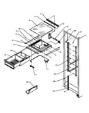 Refrigerator shelving and drawers