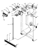 Refrigerator/freezer controls and cabinet parts