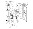 Amana SS22NBL-P1162706WL freezer evaporator and air handling diagram