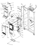 Freezer evaporator and air handling