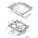 Amana ART660E-P1130976N rangetop diagram