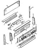 Backguard parts (art660e/p1130976n) (art660l/p1167302sl) (art660w/p1167301sw)