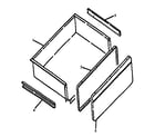 Amana ARH664WW-P1130982NW storage drawer assembly diagram