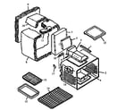 Amana AGS780E-P1141252NE oven assembly diagram