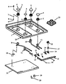 Sealed burner parts