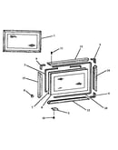 Upper oven door (est3992l/p1132620nl) (est3992l/p1132636nl) (est3992l/p1132637nl) (est3992l/p1132643nl) (est3992w/p1132620nw) (est3992w/p1132636nw) (est3992w/p1132637nw) (est3992w/p1132643nw)