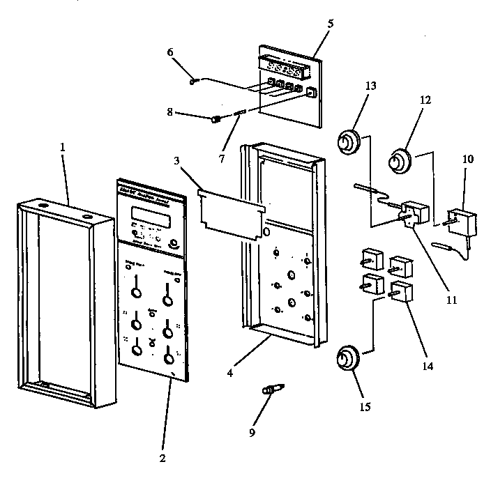 Control panel (est3992l/p1132620nl) (est3992l/p1132636nl) (est3992l/p1132637nl) (est3992l/p1132643nl) (est3992w/p1132620nw) (est3992w/p1132636nw) (est3992w/p1132637nw) (est3992w/p1132643nw)