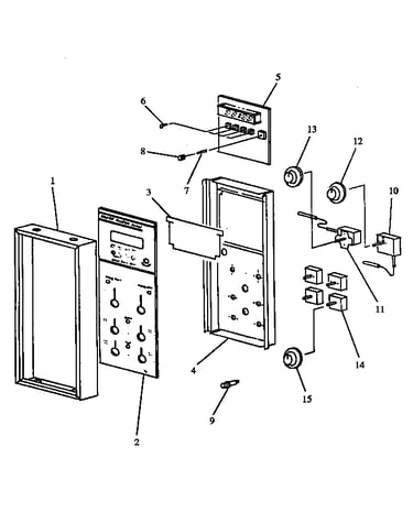 Control panel (est3992l/p1132620nl) (est3992l/p1132636nl) (est3992l/p1132637nl) (est3992l/p1132643nl) (est3992w/p1132620nw) (est3992w/p1132636nw) (est3992w/p1132637nw) (est3992w/p1132643nw)