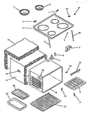 Main top and oven assembly