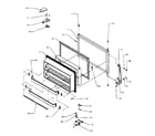 Amana TQ18R2G-P1181802WG freezer door assembly diagram