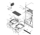 Amana TQ18R2L-P1181802WL cabinet shelving diagram