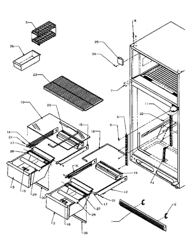 Cabinet shelving