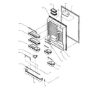 Amana BZ20RW-P1161504WW refrigerator inner door diagram
