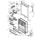 Amana TG18R3W-P1181711WW refrigerator door assembly (tz19r3e/p1181906we) (tz19r3l/p1181906wl) (tz19r3w/p1181906ww) diagram