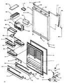 Refrigerator door assembly (tz19r3e/p1181906we) (tz19r3l/p1181906wl) (tz19r3w/p1181906ww)