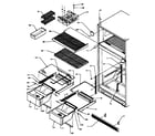Amana TG18R3W-P1181711WW cabinet shelving diagram