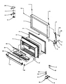 Freezer door (tz22r3e/p1181601we) (tz22r3l/p1181601wl) (tz22r3w/p1181601ww) (tzi22r3e/p1182003we) (tzi22r3l/p1182003wl) (tzi22r3w/p1182003ww)