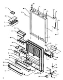 Refrigerator door (tz19r2e/p1181901we) (tz19r2l/p1181901wl) (tz19r2w/p1181901ww)