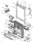 Refrigerator door (tz22r3e/p1181601we) (tz22r3l/p1181601wl) (tz22r3w/p1181601ww) (tzi22r3e/p1182003we) (tzi22r3l/p1182003wl) (tzi22r3w/p1182003ww)