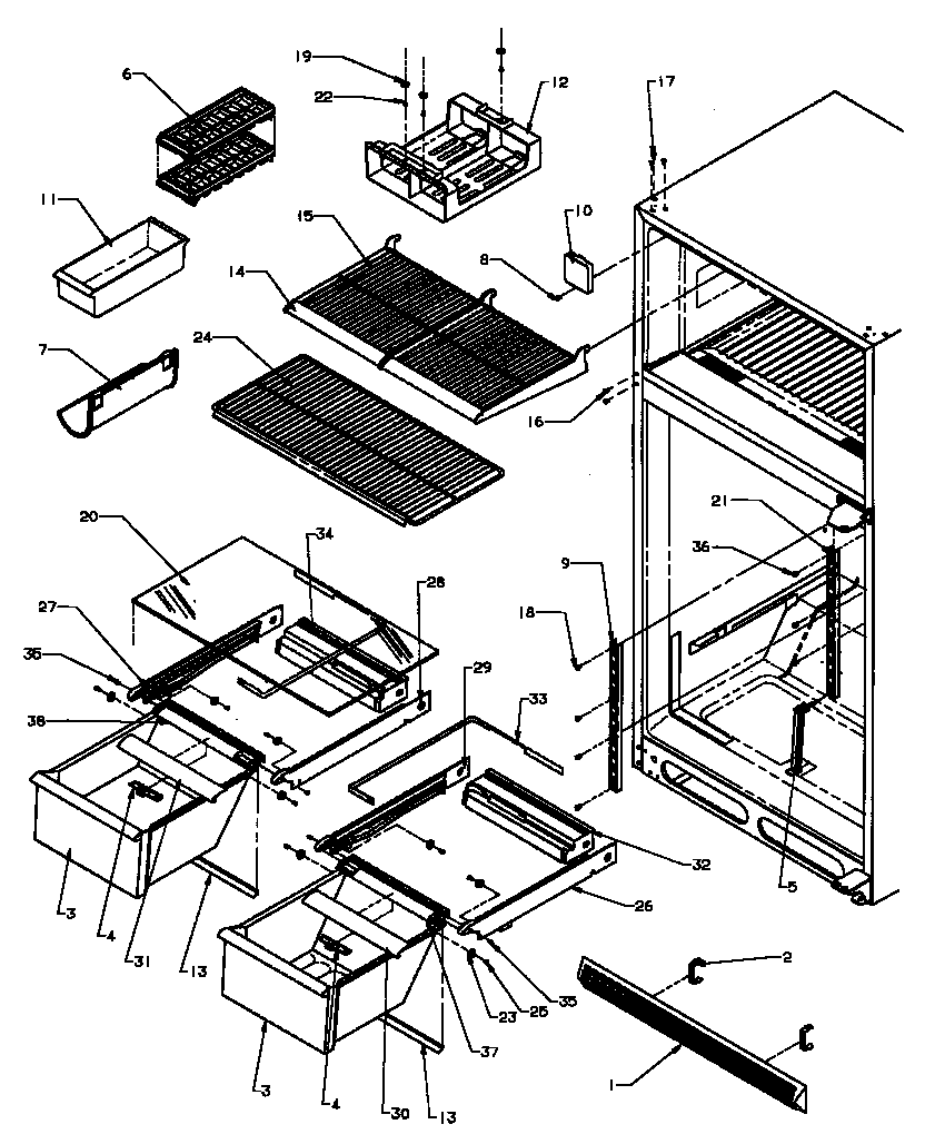 CABINET SHELVING (TG18R2/P1181701WL) (TG18R2/P1181701WW) (TG18R2G/P1181701WG) (TZ18R2G/P1181801WG) (TZ18R2L/P1181801WL) (TZ18R2W/P1181801WW)