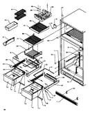 Cabinet shelving (tz22r3e/p1181601we) (tz22r3l/p1181601wl) (tz22r3w/p1181601ww) (tzi22r3e/p1182003we) (tzi22r3l/p1182003wl) (tzi22r3w/p1182003ww)