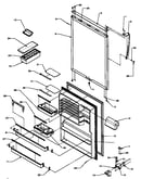 Refrigerator door (tc18a3l/p1181812wl) (tc18a3w/p1181812ww) (tci18a3l/p1182105wl) (tci18a3w/p1182105ww) (ts18a3l/p1181811wl) (ts18a3w/p1181811ww) (tsi18a3l/p1182106wl) (tsi18a3w/p1182106ww)