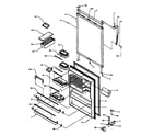 Amana TCI18A3W-P1182105WW refrigerator door (tx21a3e/p1181504we) (tx21a3l/p1181504wl) (tx21a3w/p1181504ww) (txi21a3e/p1182006we) (txi21a3l/p1182006wl) (txi21a3w/p1182006ww) diagram