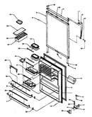 Refrigerator door (tx21a3e/p1181504we) (tx21a3l/p1181504wl) (tx21a3w/p1181504ww) (txi21a3e/p1182006we) (txi21a3l/p1182006wl) (txi21a3w/p1182006ww)