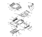 Amana TCI18A3W-P1182105WW cabinet shelving diagram