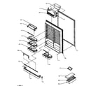 Amana BX22RL-P1161604WL refrigerator inner door diagram
