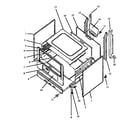Amana SBP26ZZ-P1142376NW cabinet assembly diagram