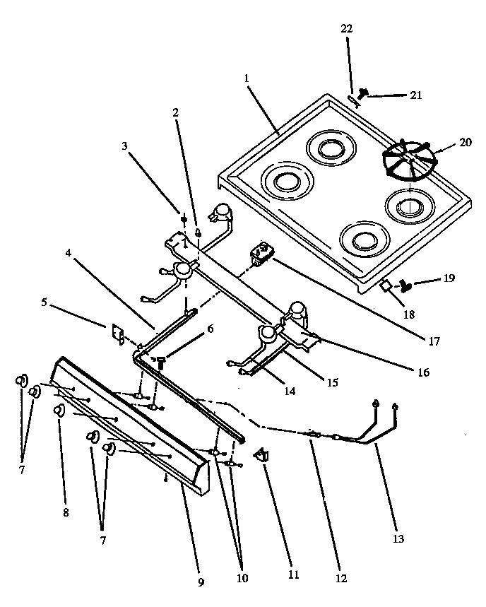 MAINTOP/CONTROL PANEL PARTS