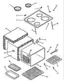 Main top and oven assembly