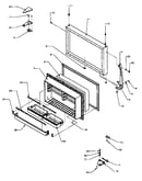 Freezer door assembly