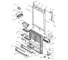 Amana TXI25R4W-P1185301WW refrigerator door assembly diagram