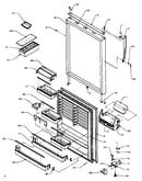 Refrigerator door assembly