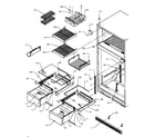 Amana TX25R4E-P1175402WE cabinet shelving diagram