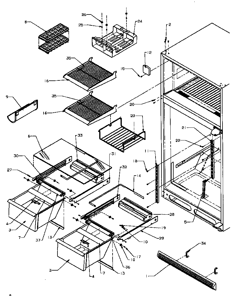 Cabinet shelving