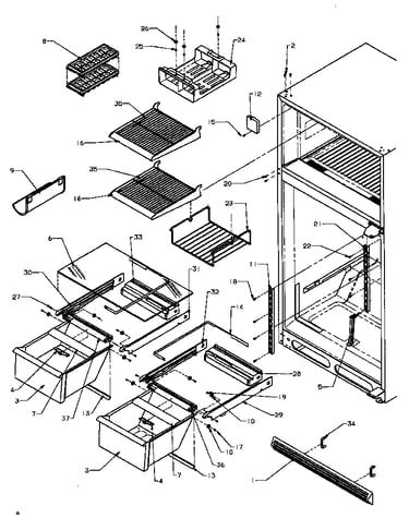 Cabinet shelving