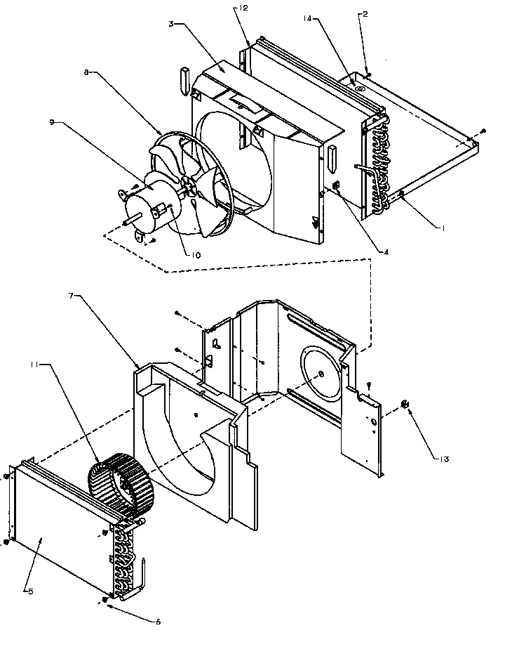 EVAPORATOR, CONDENSER & AIR FLOW PARTS