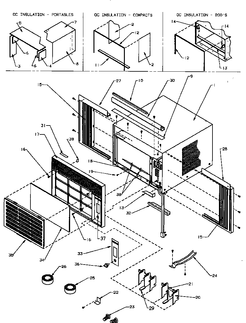 Front & outer case assembly